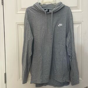 Men’s XXL heavy Grey Long Sleeve T/Hoodie